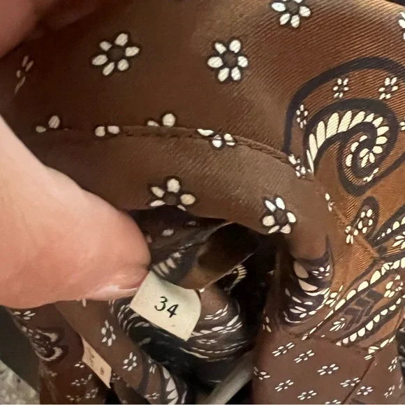 Sandro Brown Paisley dress - Picture 4 of 4